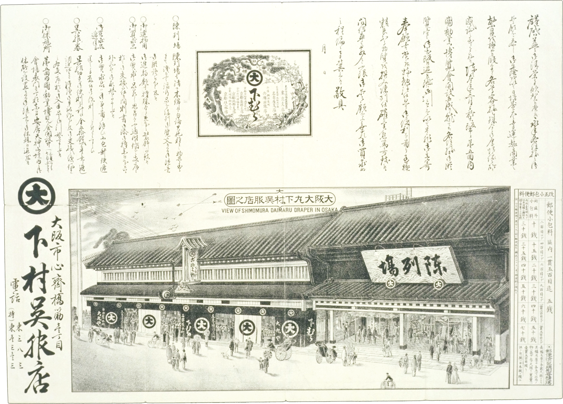 大阪大丸下村呉服店之図